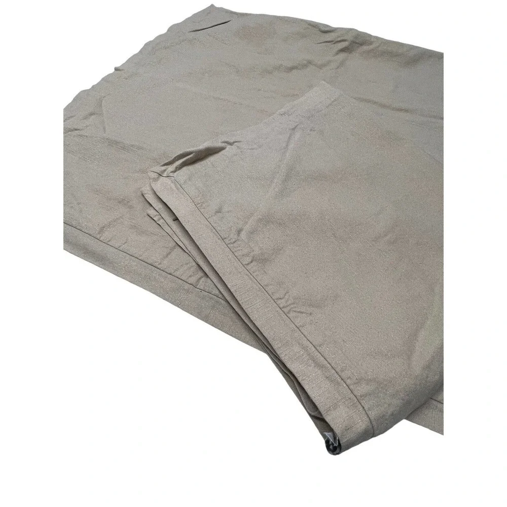 Z Gallerie Set of 2 Tan Cotton & Woven Gold Foil pillow covers 24